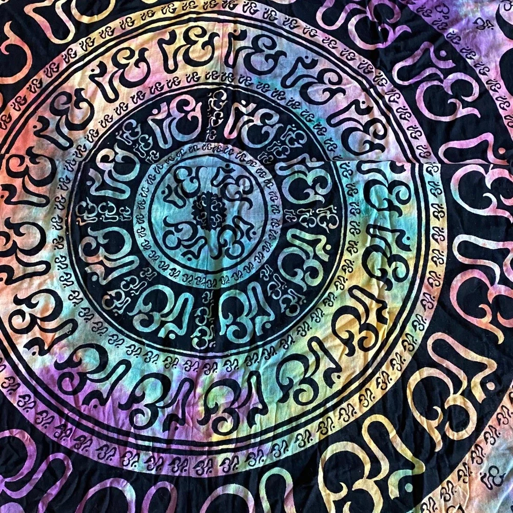 Multicolor Mandala Tapestry